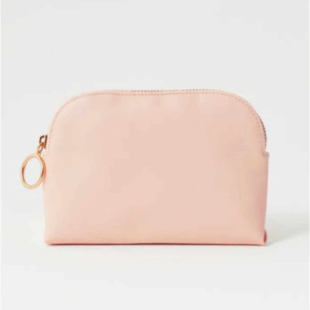 H&M Small Makeup Bag - Pink Vegan Leather